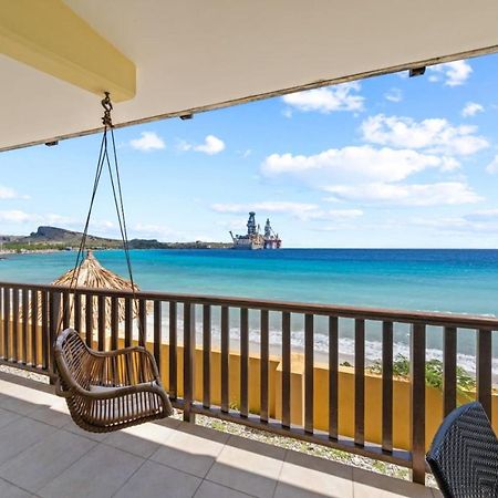 Mooi Appartement Met Adembenemend Uitzicht Op Zee Jan Thiel Bagian luar foto