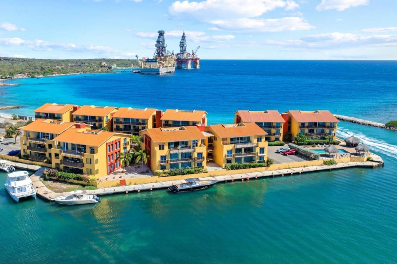 Mooi Appartement Met Adembenemend Uitzicht Op Zee Jan Thiel Bagian luar foto