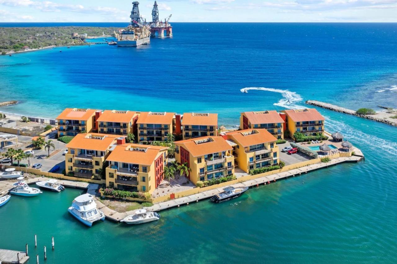 Mooi Appartement Met Adembenemend Uitzicht Op Zee Jan Thiel Bagian luar foto