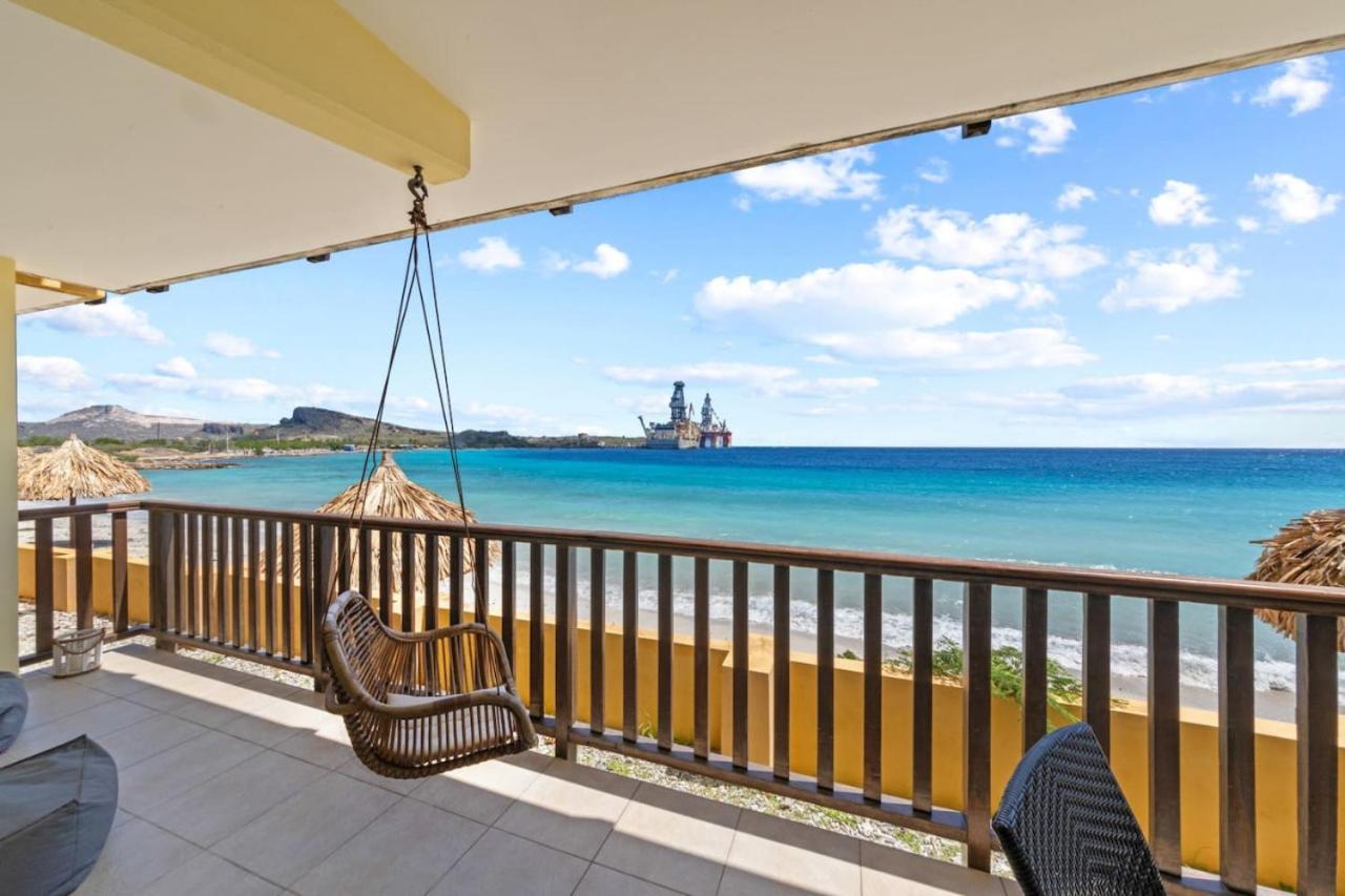 Mooi Appartement Met Adembenemend Uitzicht Op Zee Jan Thiel Bagian luar foto